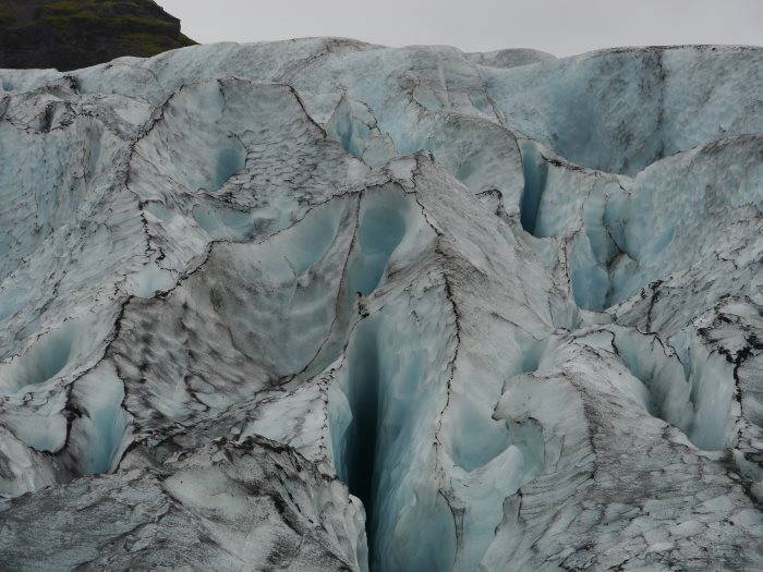 La glace vue de près