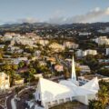 vue aérienne de la ville de Saint-Denis sur l'île de la Réunion