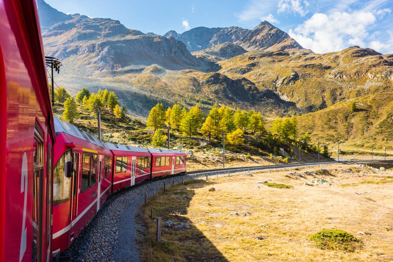 Voyage en train en Suisse