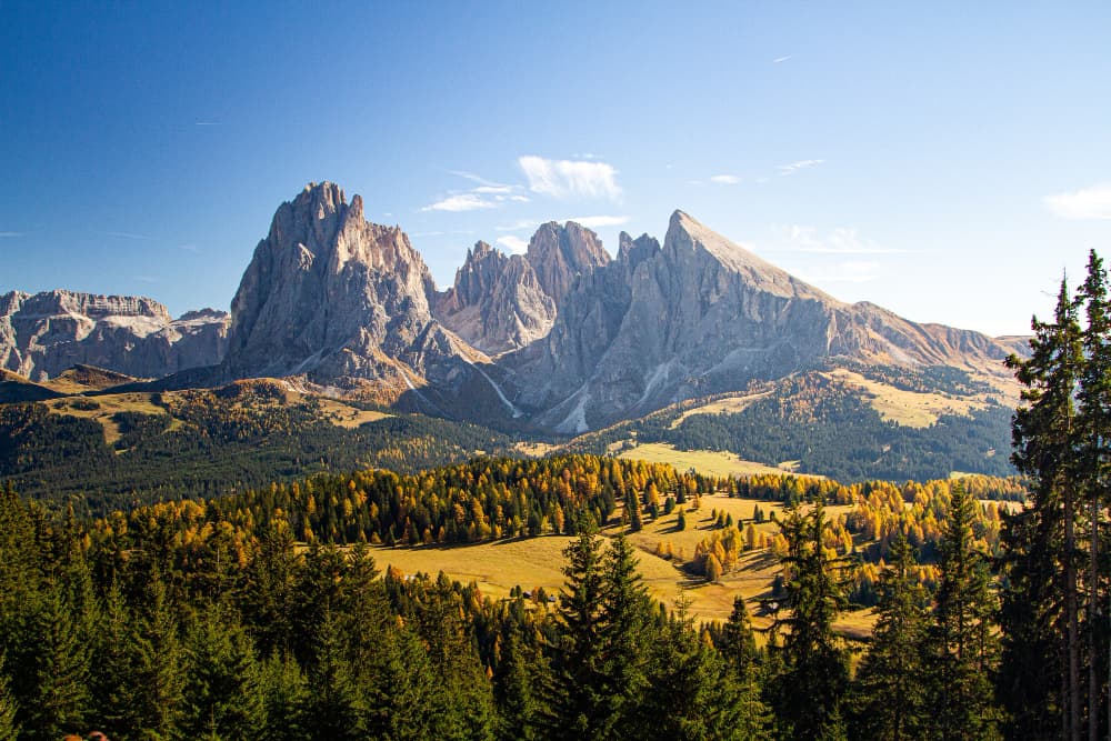 road trip montagnes dolomite