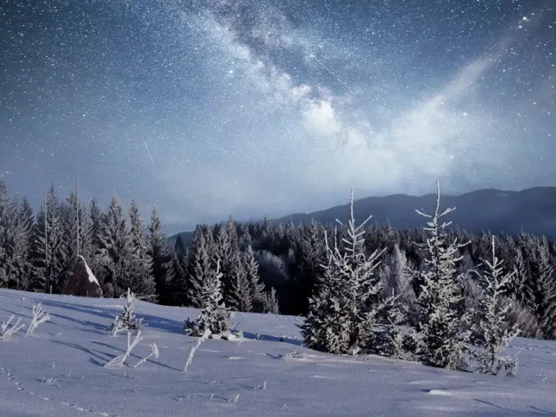 Ciel étoilé en hiver