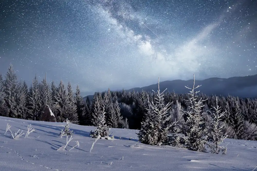 Ciel étoilé en hiver