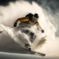 homme faisant de l'avalanche skiing